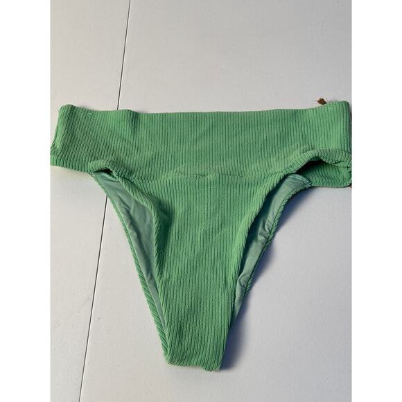 Toast Swim Other - FP Toast Swim Banded Waist Bikini Bottom Ribbed Green SZ XS